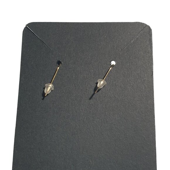 Gold Tone Rose Dangling Earrings Leaf Hook Backings Lightweight Jewelry Mom Gift - Picture 4 of 4